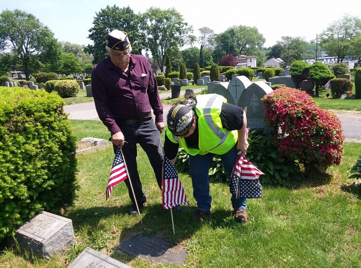 Placing American Flags on Veterans' Graves The American Legion